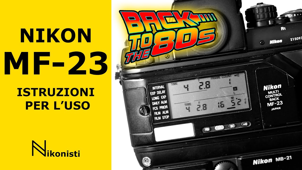 Nikon MF-23 dorso datario multifunzione per F4, istruzioni per l'uso
