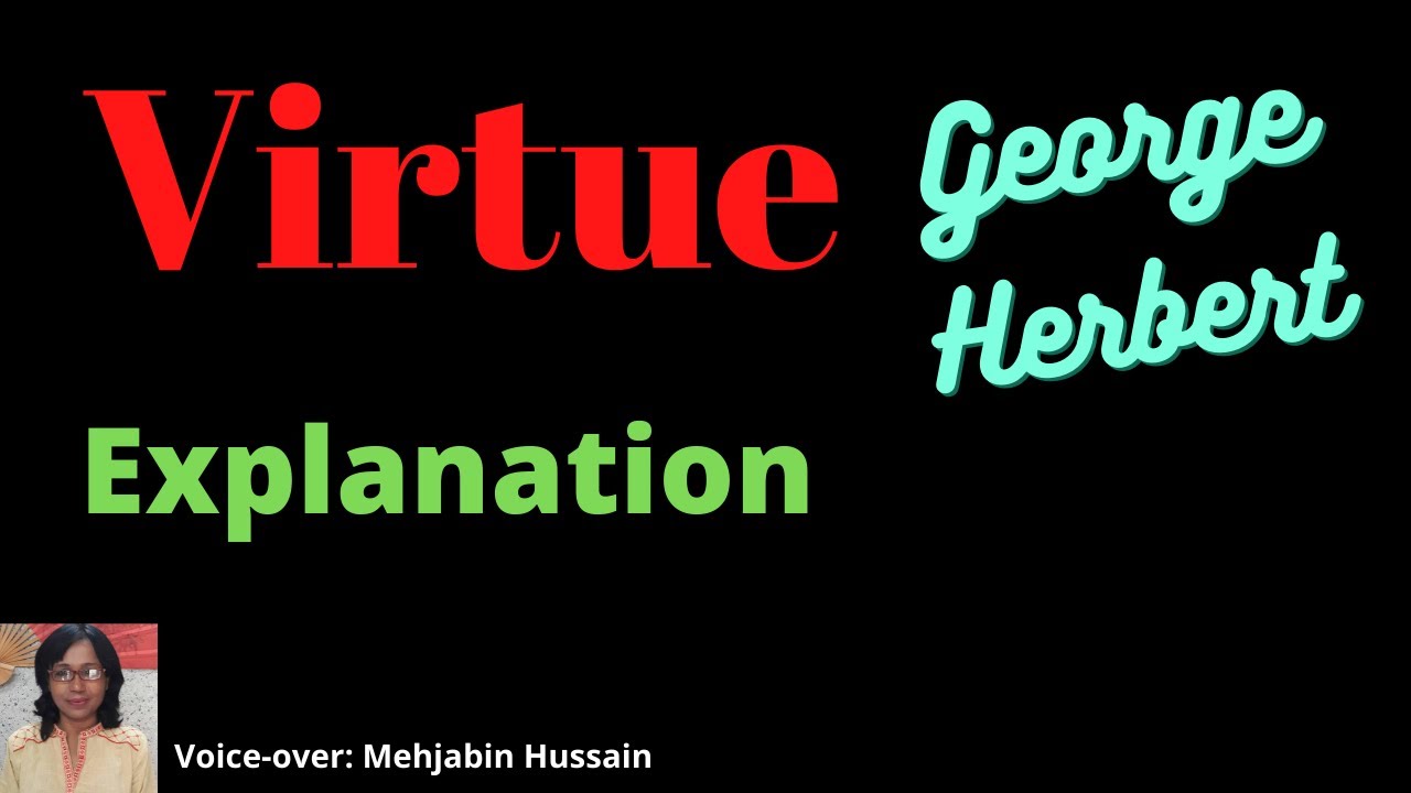 Line by Line Explanation of Virtue poem by George Herbert | Analysis in English