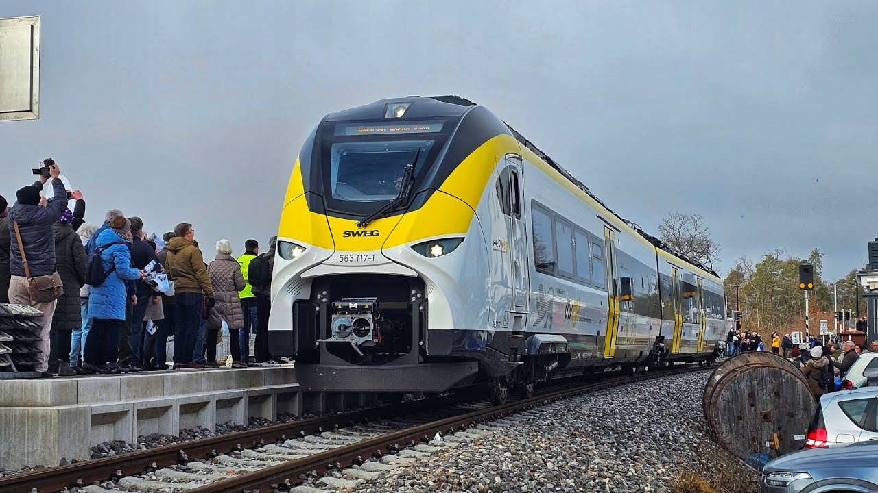 Feierliche Einfahrt der Hermann Hesse Bahn in Calw Heumaden am 31.01.26