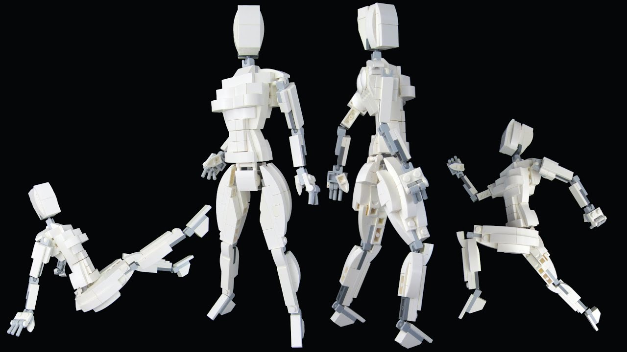🞴 Poseable Female Figure - LEGO MOC Tutorial
