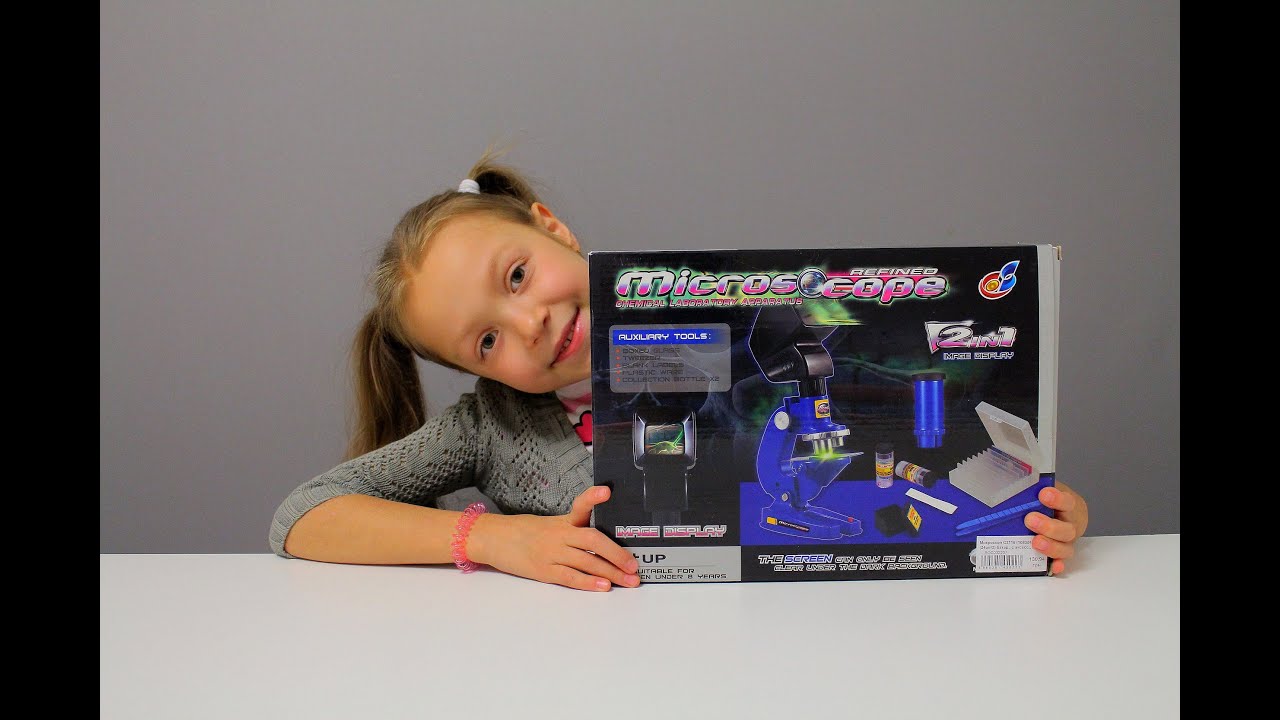 Игрушки для детей видео. Микроскоп - игрушки  для детей  6-8 лет