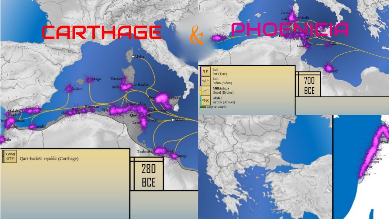 The History of Phoenicia & Carthage (1800-146 BCE)