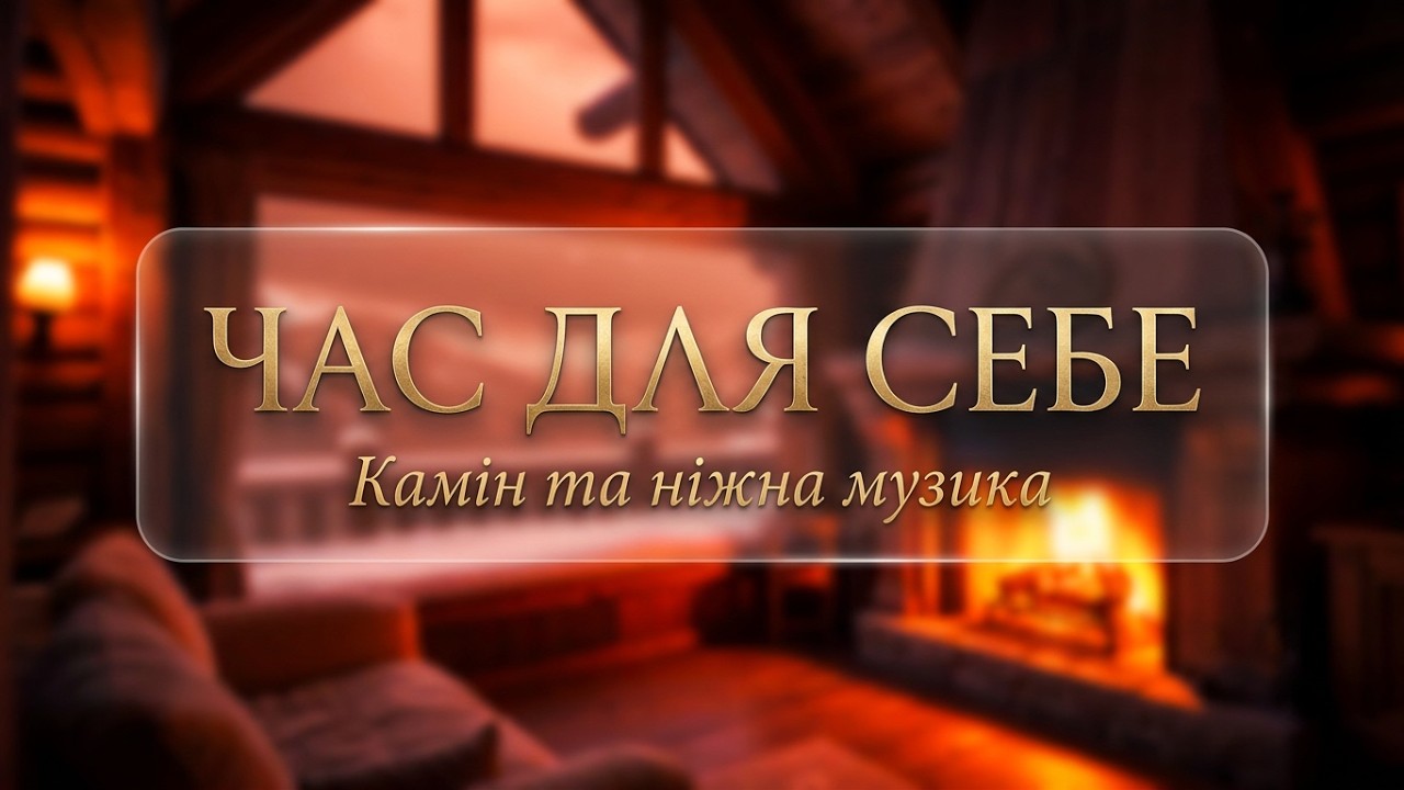 ЧАС ДЛЯ СЕБЕ: Камін та ніжна музика для глибокого сну