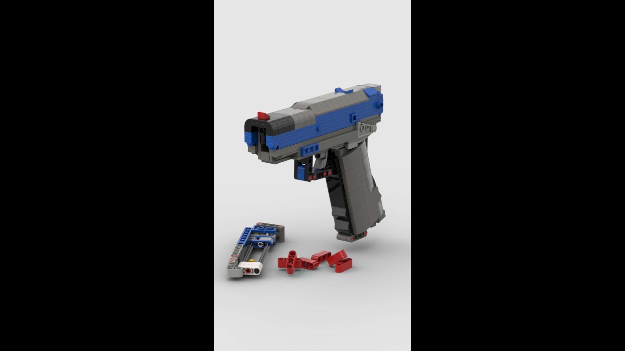 Glock gun working lego toy model