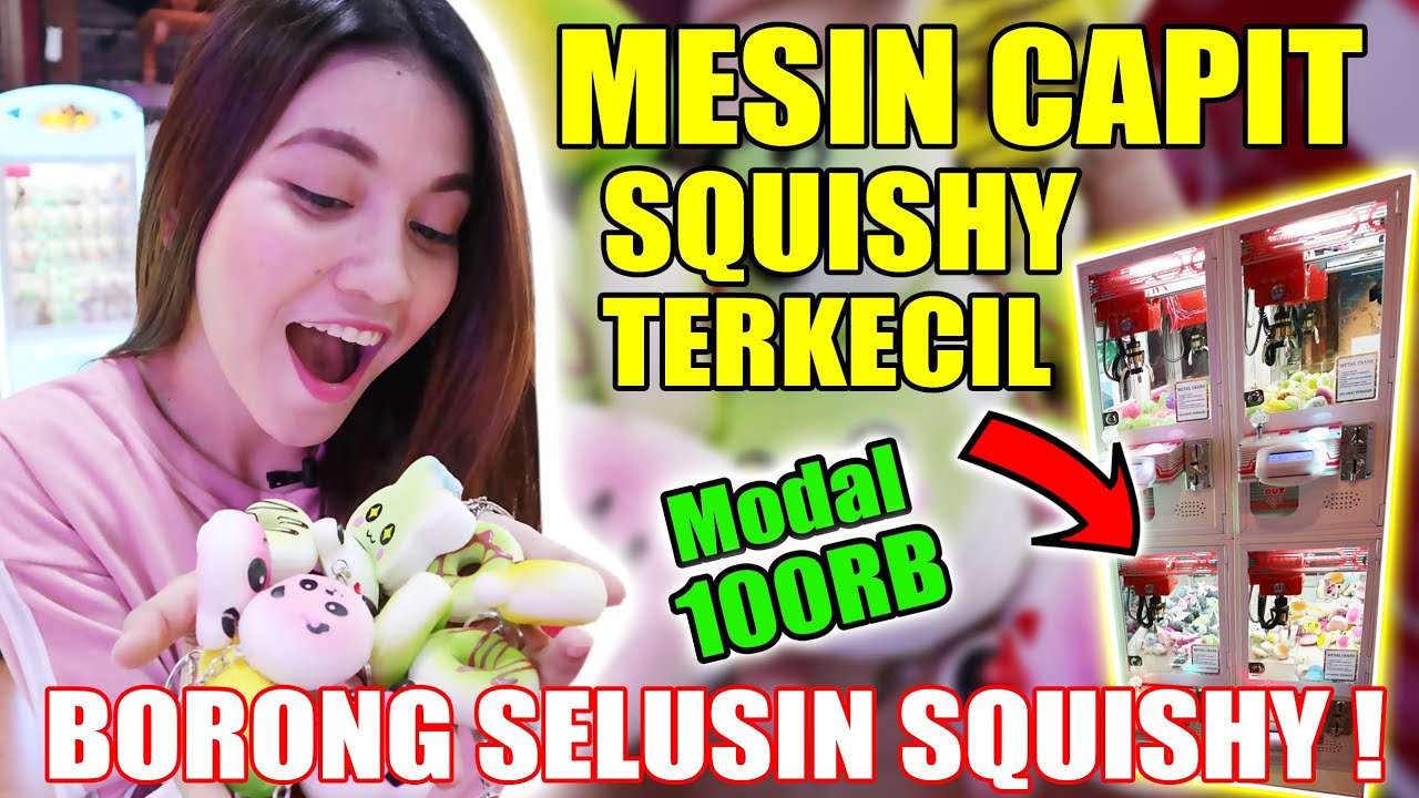 BORONG SQUISHY DARI MESIN CAPIT TERKECIL DI FUNWORLD MALL TAMAN ANGGREK!! UNTUNG BANGET MAIN DISINI!