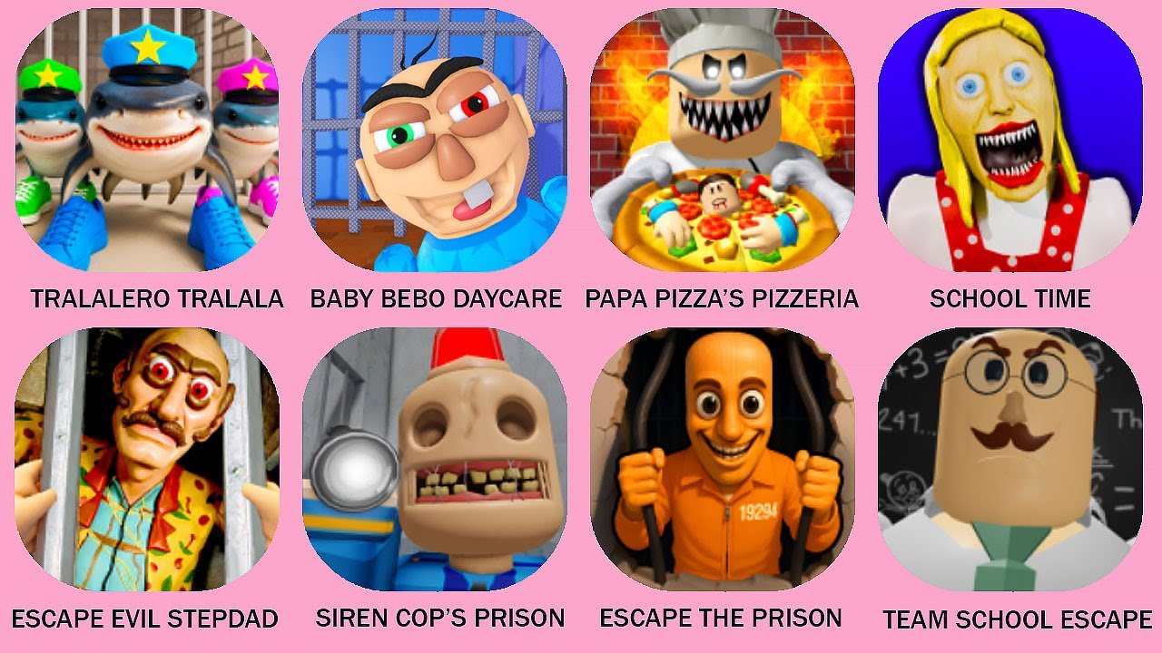 Tralalero Tralala Family Prison Run Escape!, ESCAPE BABY BEBO DAYCARE! (FIRST PERSON OBBY), ROBLOX