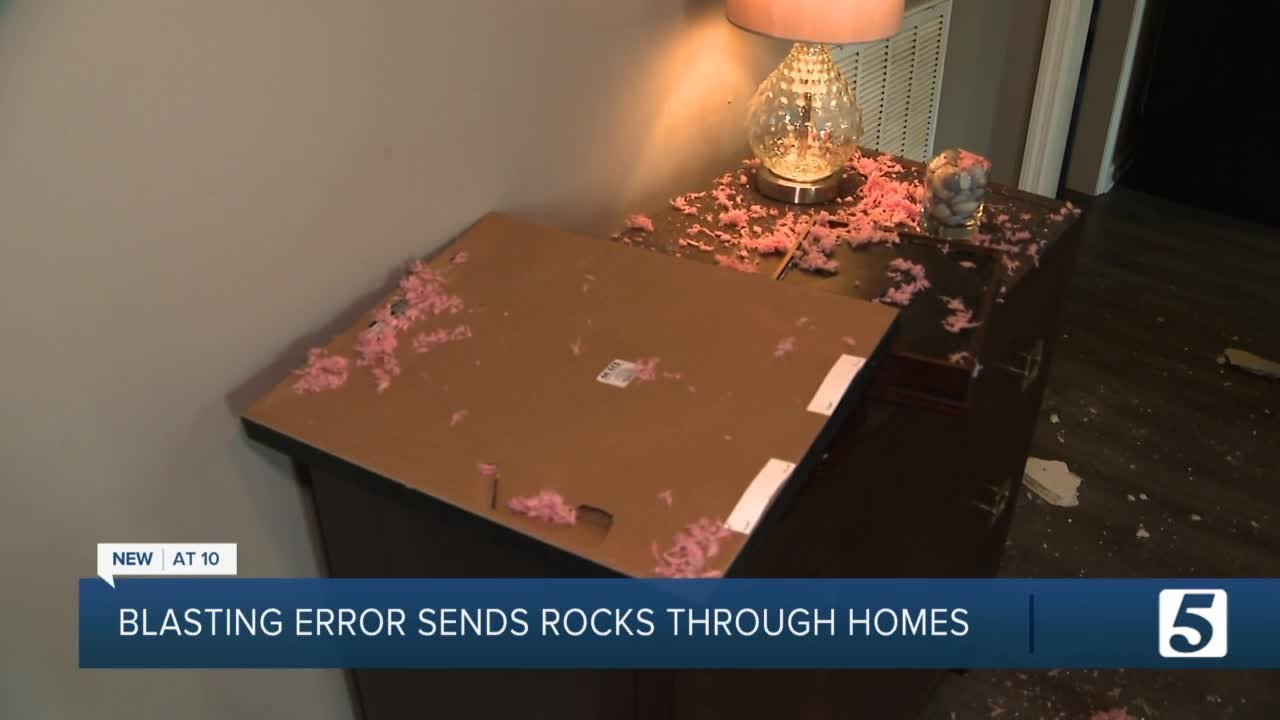 Hendersonville homes pelted with rock damage after blasting