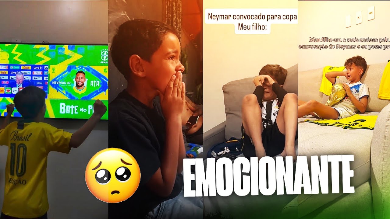  &Agrave;S CRIAN&Ccedil;AS REAGINDO O NEYMAR SENDO CONVOCADO 