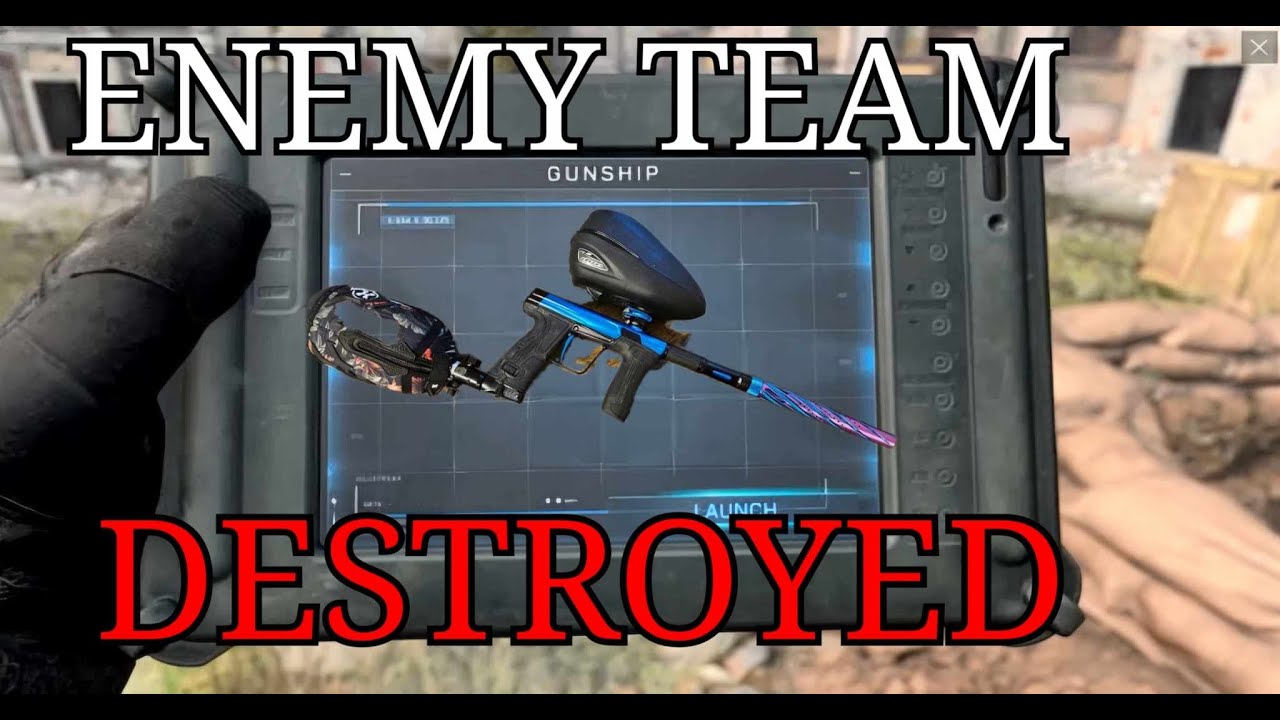 PAINTBALL MASSACRE IN THE WOODS: GUNSHIP UNLOCKING KILLSTREAK (& some mentorship as well)