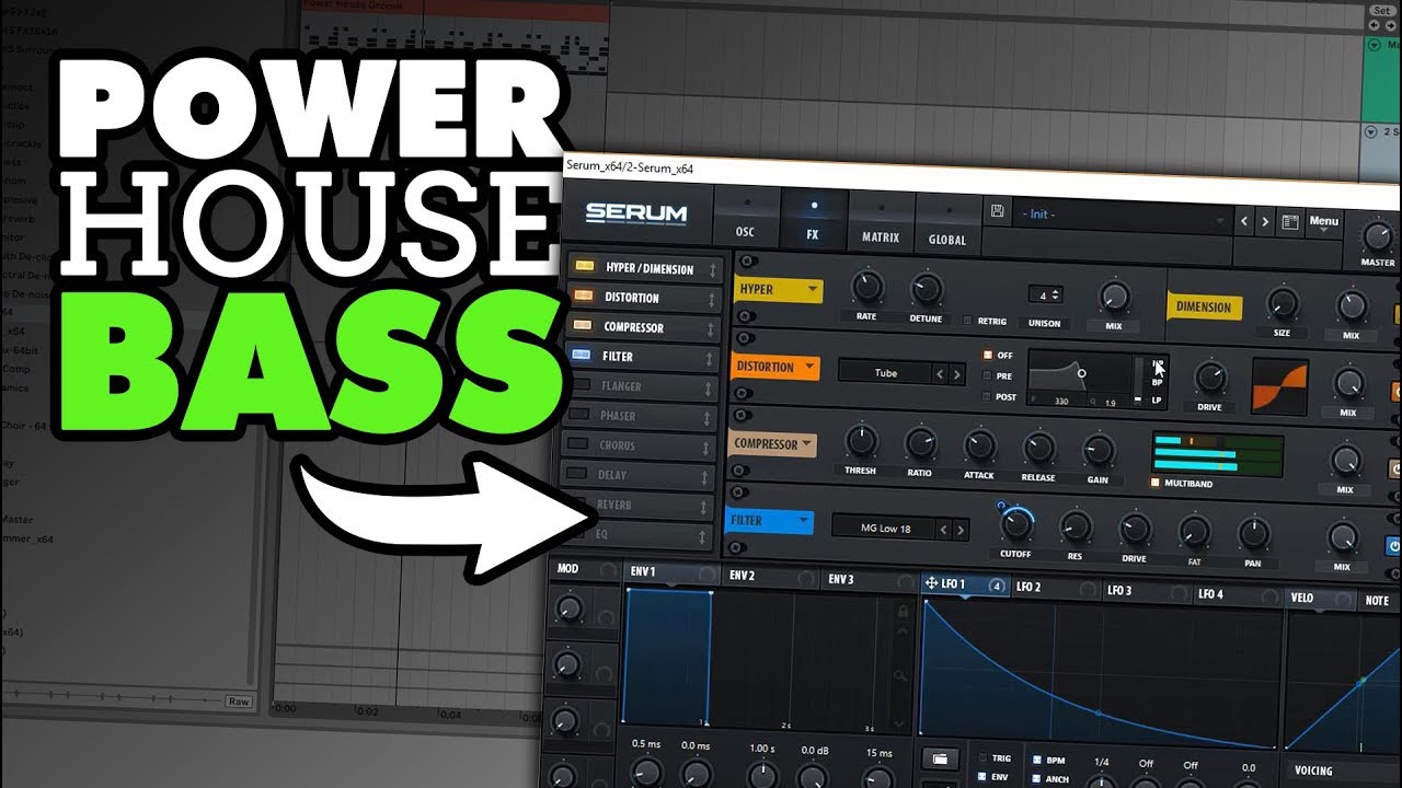Making POWER House Bass In Xfer Serum Tutorial !