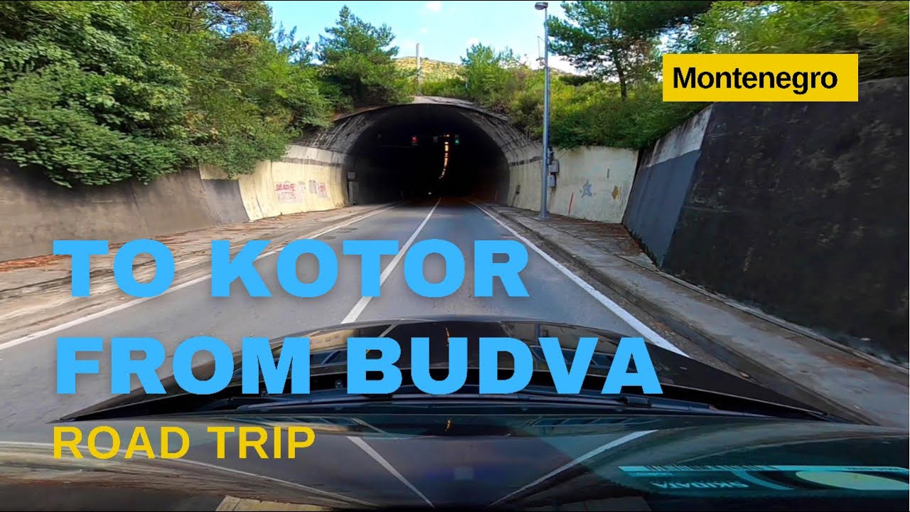 Car Driving to Kotor from Budva - 🇲🇪 Montenegro @MTravelVlog