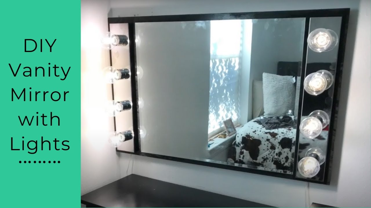 DIY Vanity Mirror with Lights