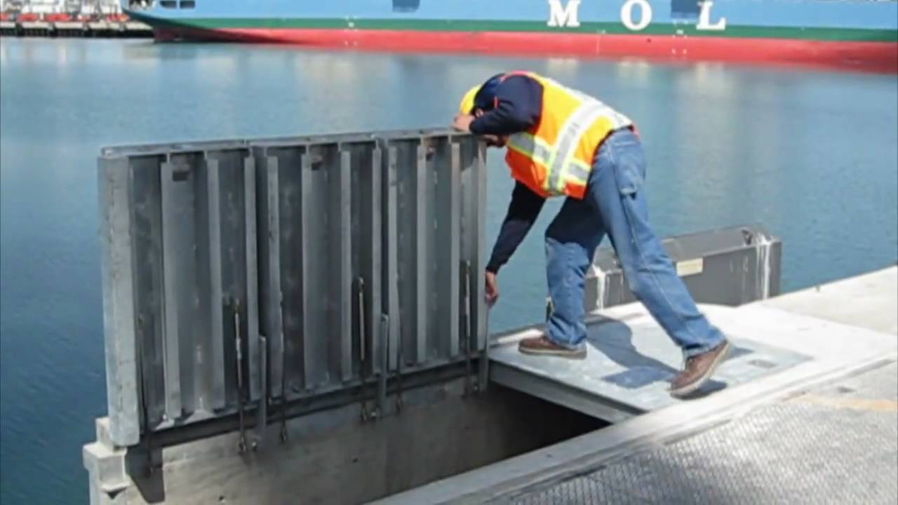 Shore power Easy Lift Covers at Port of Los Angeles