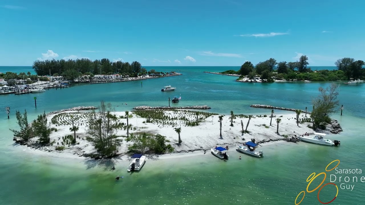 Snake Island in Venice / Nokomis - Drone Footage 4k