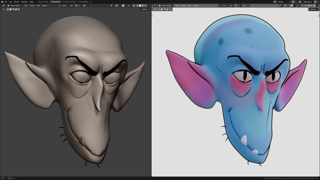 Fun Stylized Head Sculpt Practice