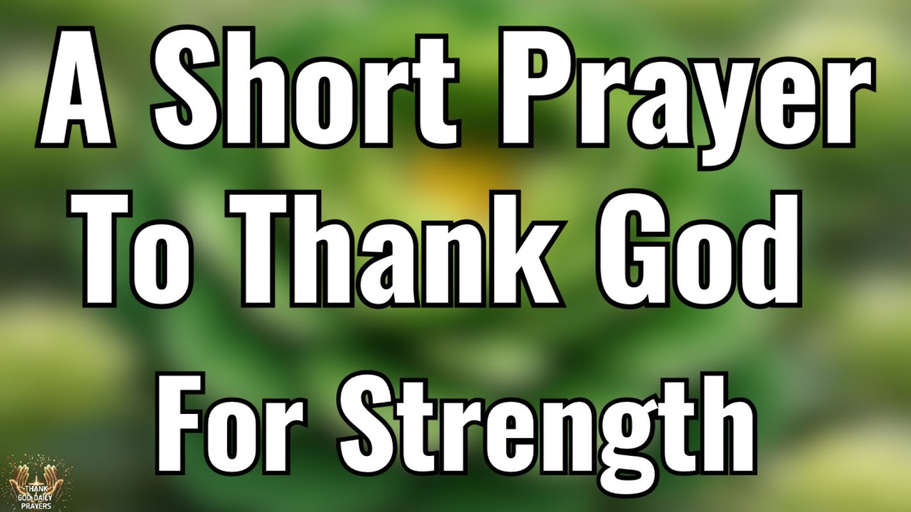 Morning Prayer for Strength | Gratitude Prayer — Start Your Day With Peace and Trust in God