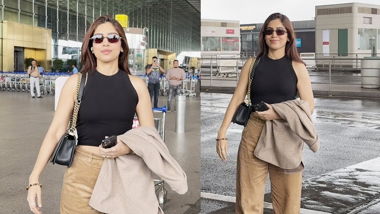 Bhumi Pednekar Spotted At Mumbai Airport
