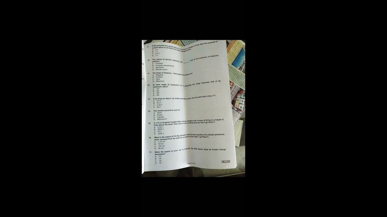 NMDCAT test paper 2020