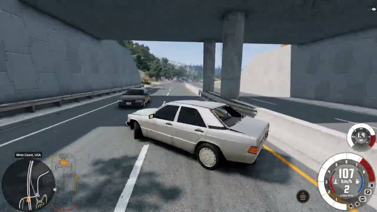 BeamNG.drive - Mercedes 190E Turbo