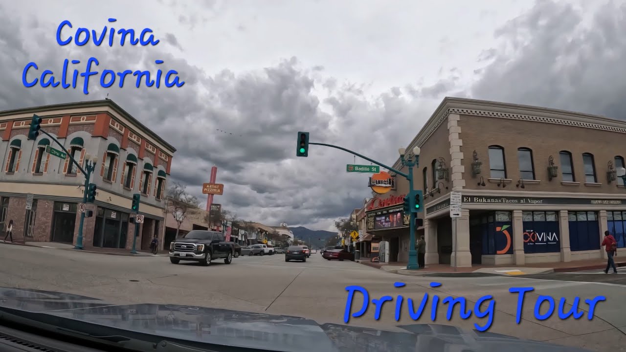 Driving Around Covina, California on a Cloudy Day | Driving Tour | [4K]