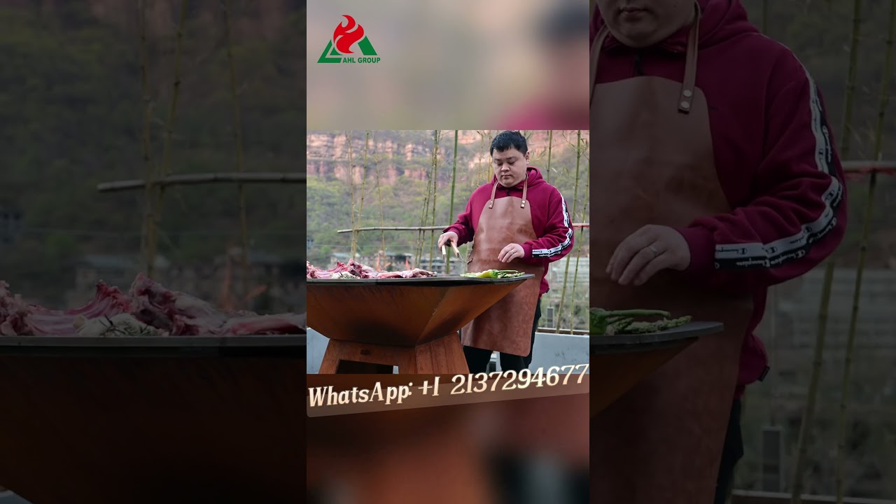 Customized Outdoor Corten Charcoal Grill Manufacturer #bbq #bbqgrill