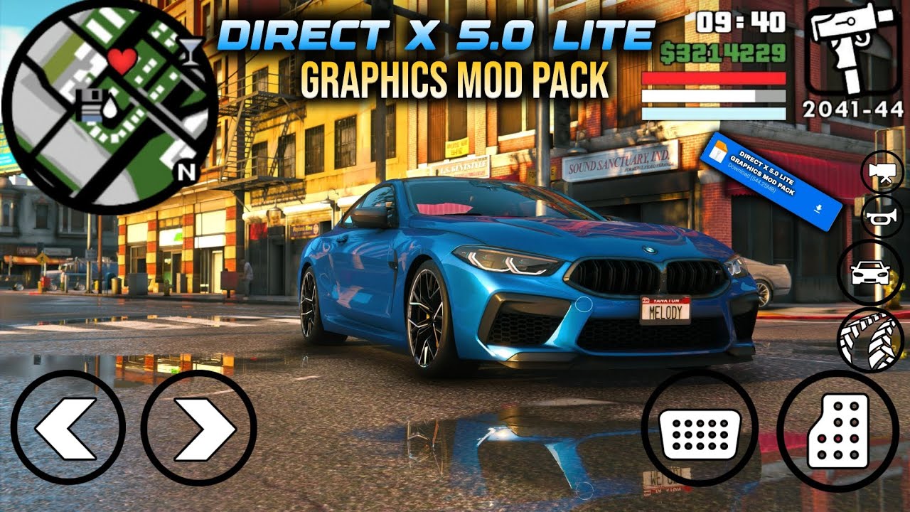 How To Install Direct x 5.0 Lite Graphics Mod Pack In Gta San Andreas Mobile By Graffiti Gaming Gta