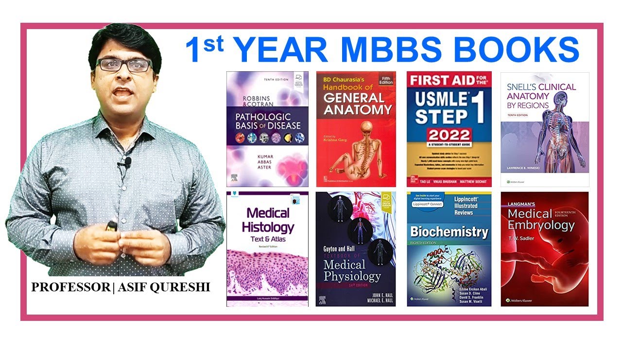 Books for FIRST YEAR MEDICAL STUDENTS | FIRST YEAR MBBS | DR ASIF LECTURES