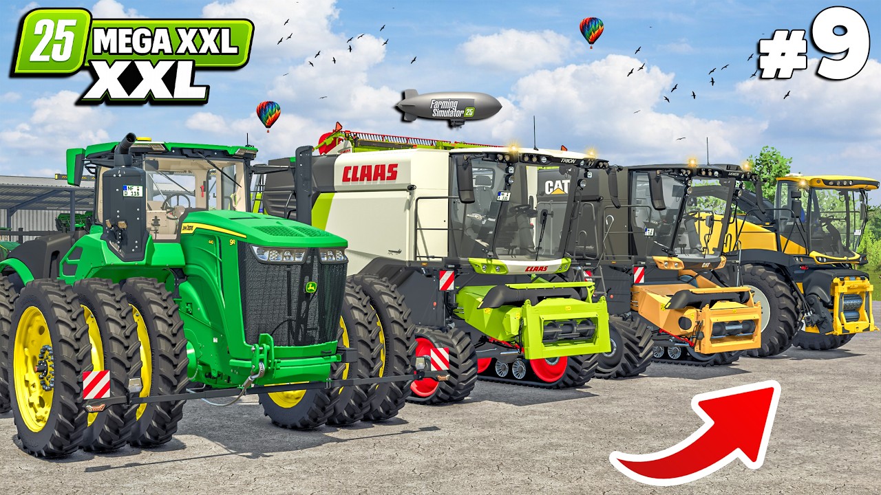 Buying Triple-Wheel John Deere & Harvesting Barley, Grass | MEGA XXL | Farming Simulator 25