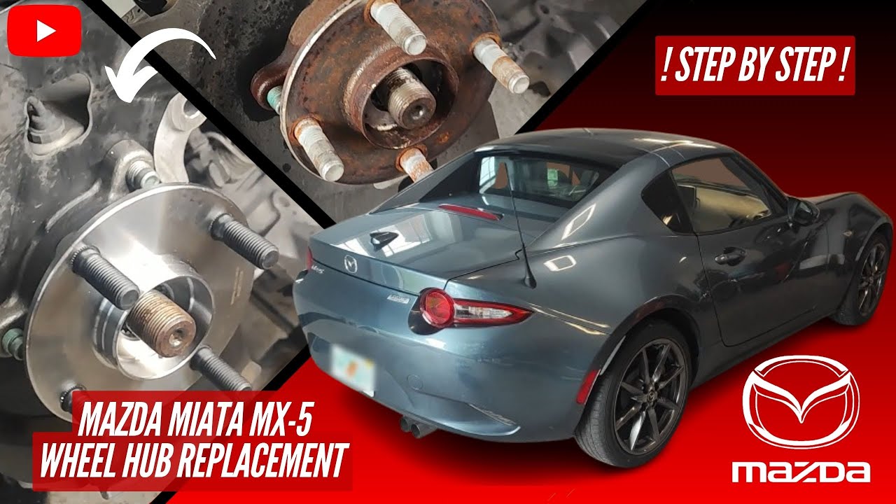 Mazda Miata MX-5 (2017) rear wheel hub bearing replacement🔧 Step by step🔧