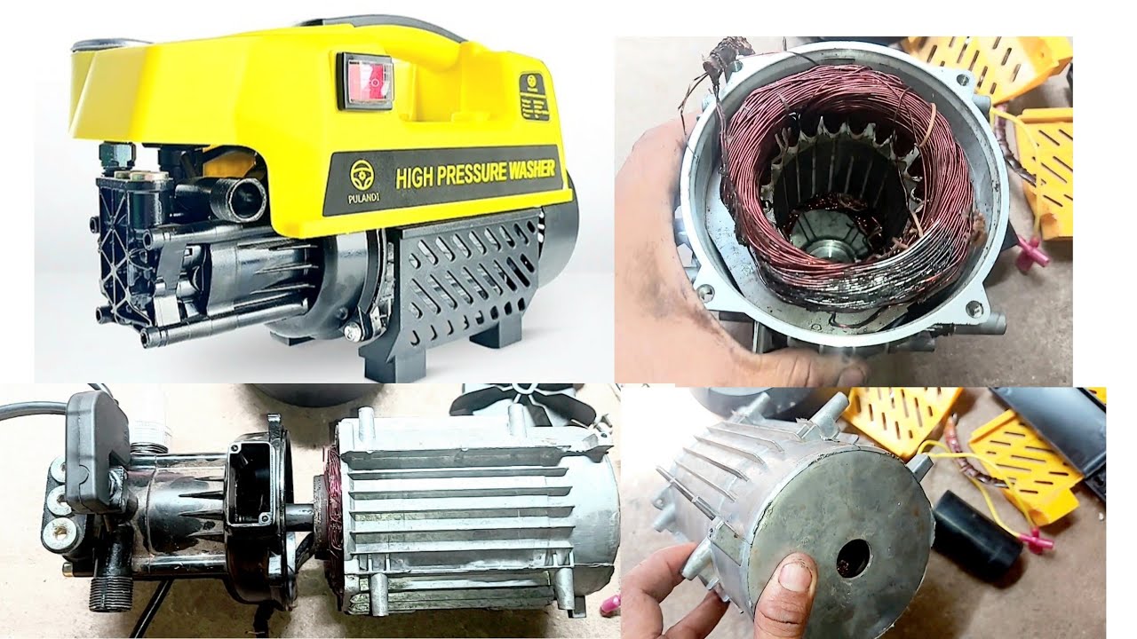 High Pressure Car Washer Machine  , Coil damage problem ,  Aluminium coil winding