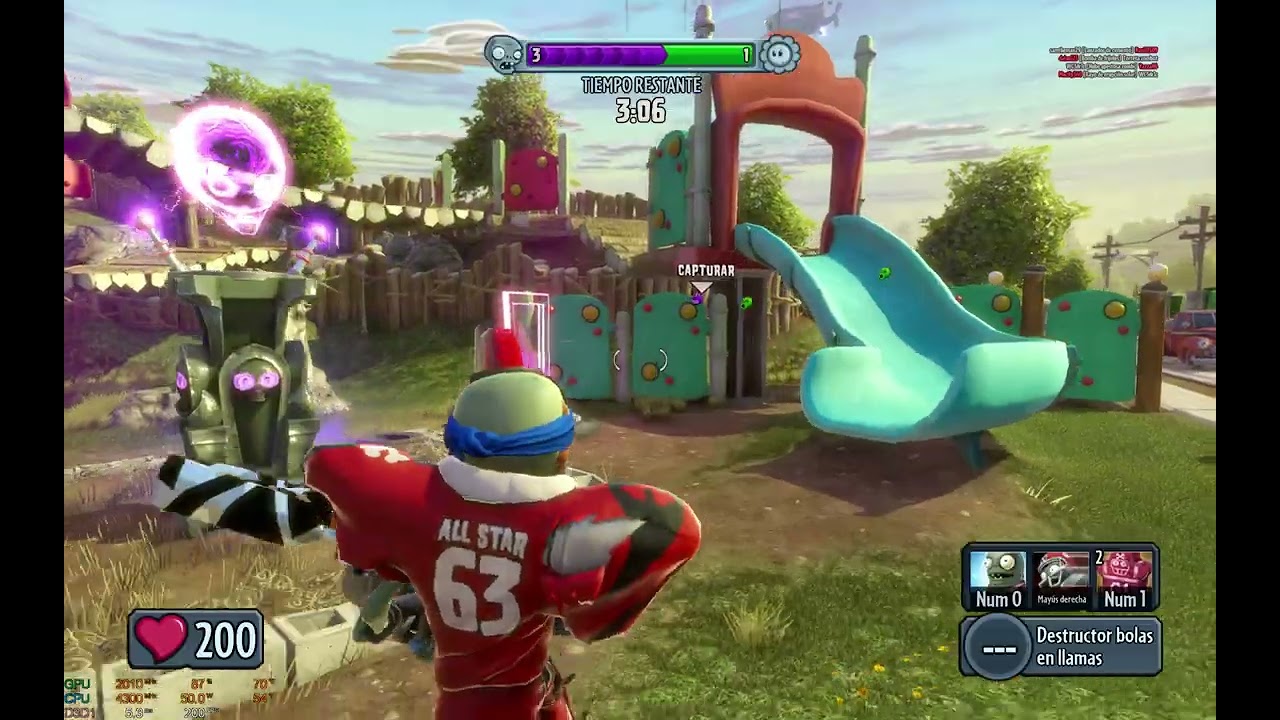 Plants vs Zombies Garden Warfare™    ALL STAR--  ESTRLLA DEL CRICKET 51 ELIMINADOS ...