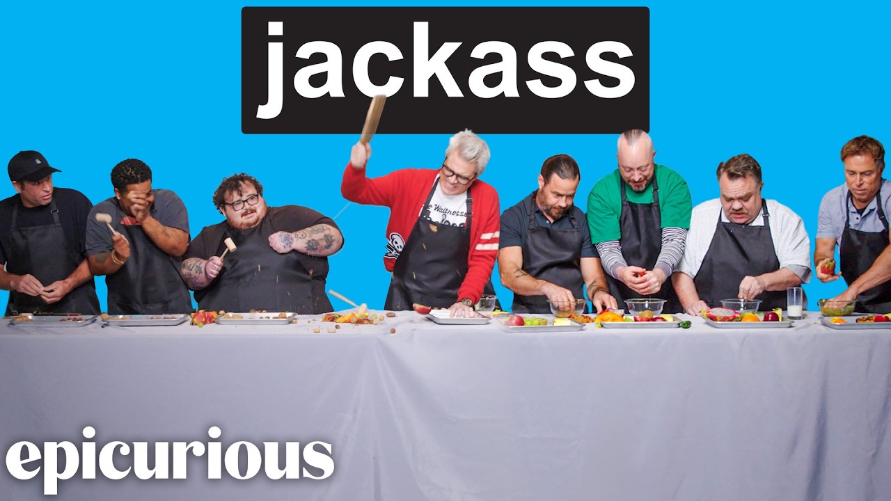 Команда Jackass проверяет свои кулинарные навыки (и разносит нашу студию) | Epicurious