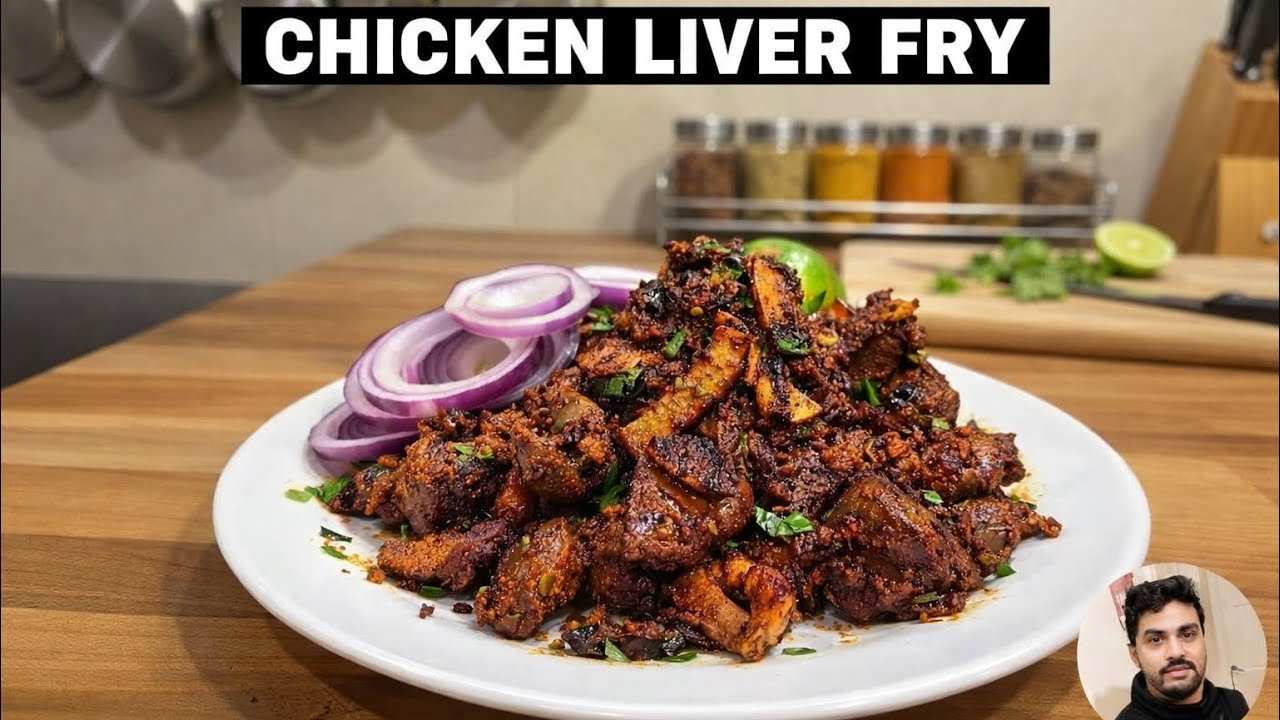 Easy Chicken Liver Fry at Home 🔥 Quick & Tasty Bachelor Recipe