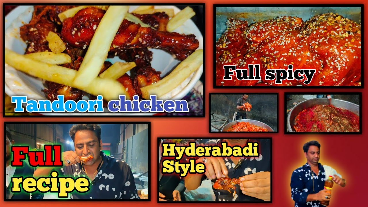 tandoori chicken full recipe | தந்தூரி |     تندوری | #video #cooking #hyderabadi @MirJaweedali 😋