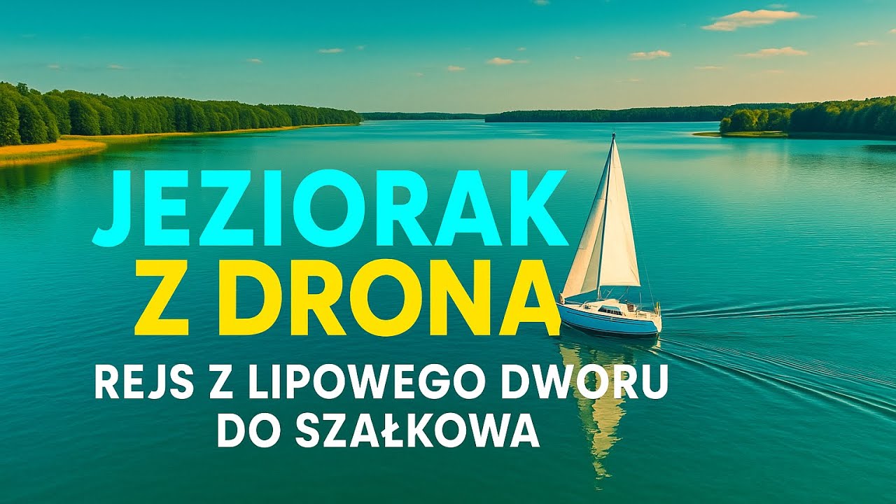 Jeziorak z drona – rejs z Lipowego Dworu do Szałkowa [Iława 2025]