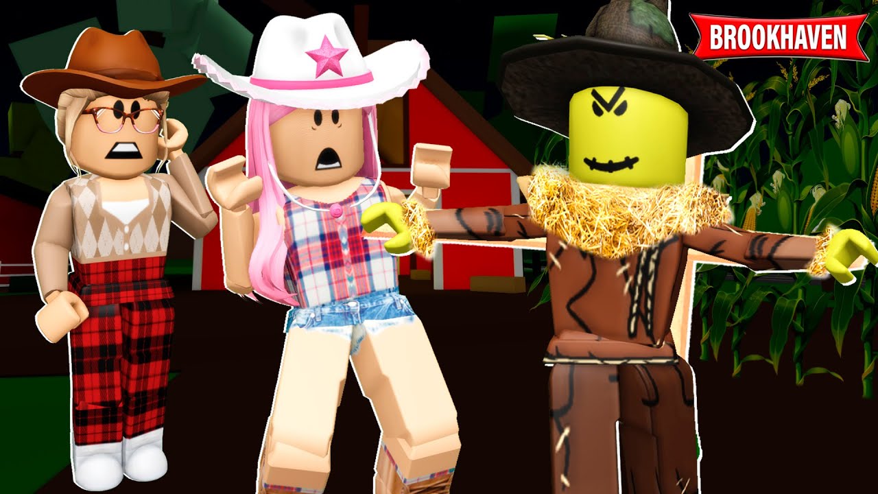 O ESPANTALHO ASSUSTADOR da FAZENDA da VOVÓ! Historinha Brookhaven ROBLOX