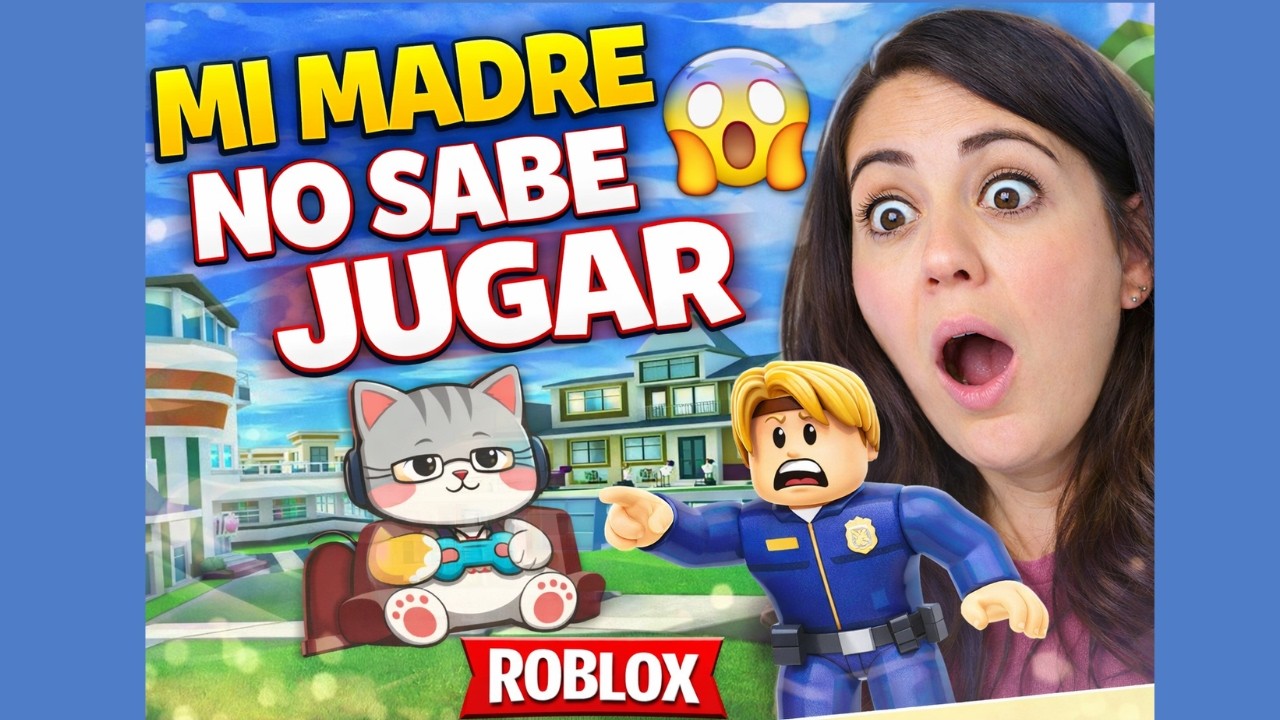 Mi madre juega BROOKHAVEN por primera vez 😱 | Roblox