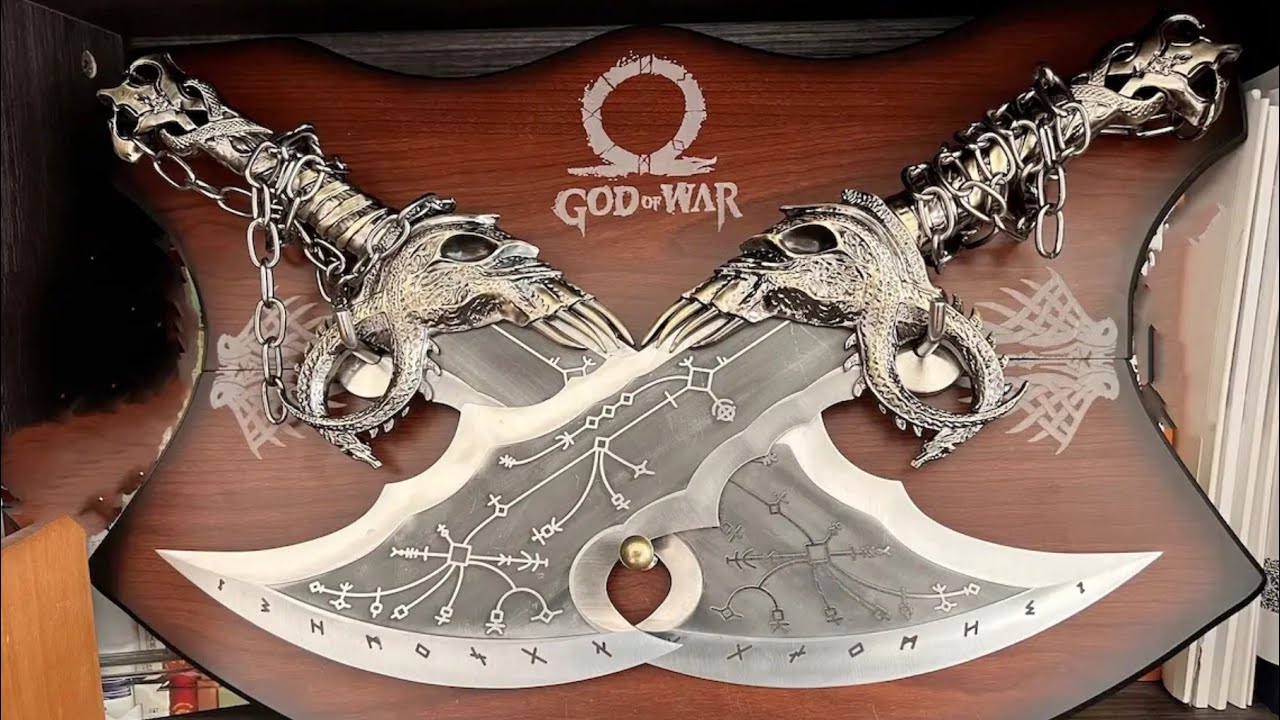 Распаковка реквизита God of War Metal Blades of Chaos
