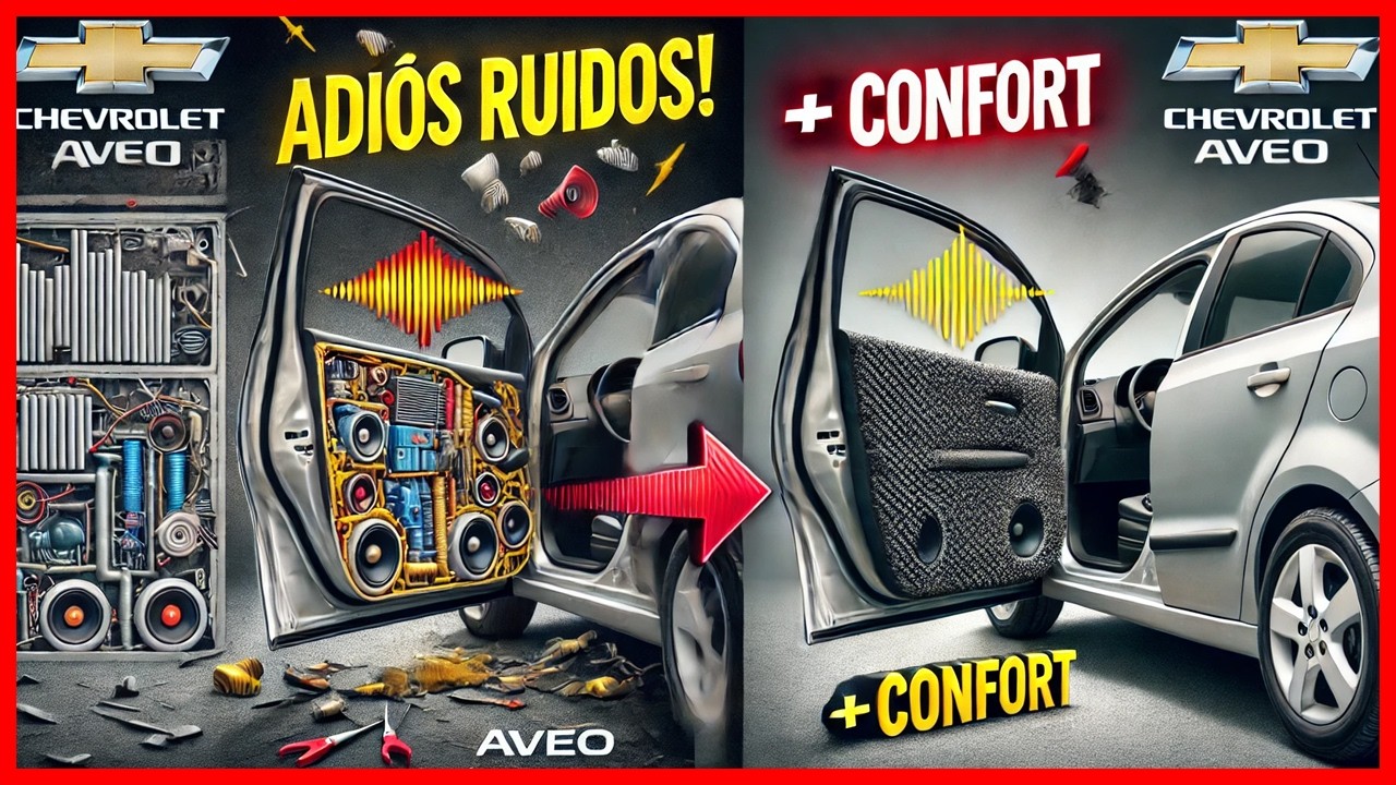 🚘 Cómo INSONORIZAR las PUERTAS de tu AVEO y Mejorar el CONFORT al Máximo