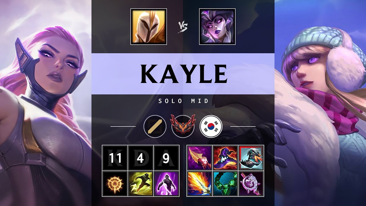 Kayle Mid vs Syndra - KR Grandmaster Patch 25.21