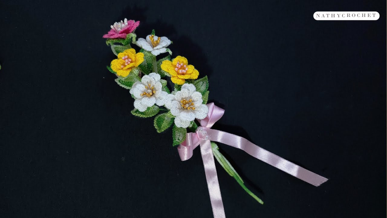 Mini Rosas a Crochet para Decorar | Paso a Paso (1/3)