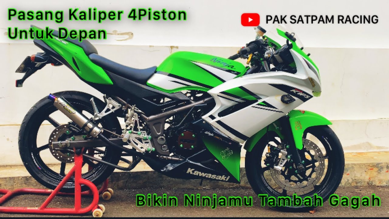 Modifikasi ( Part 2 ) Pengereman Kawasaki Ninja RRnew Menggunakan Nissin 4 Piston Twin Africa ‼️