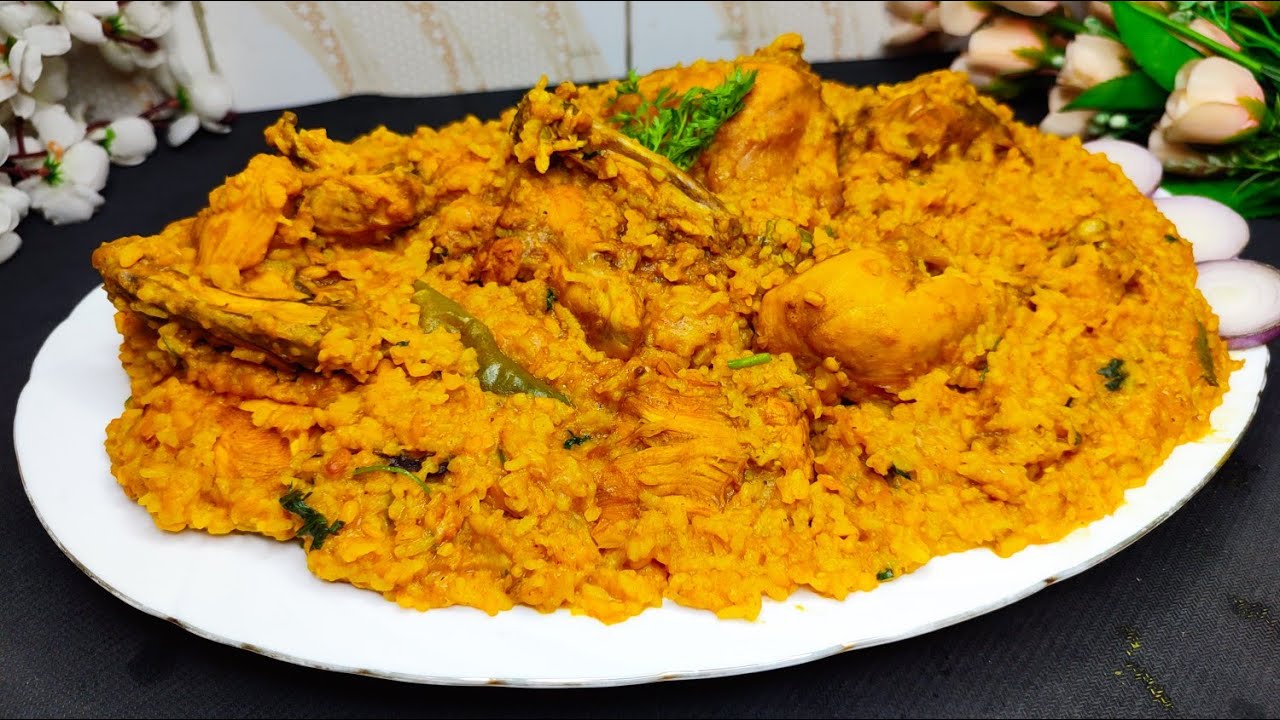 রেস্টুরেন্টের স্বাদে চিকেন ভুনা খিচুড়ি রেসিপি‼️😍 Chicken Vuna Khichuri recipe 