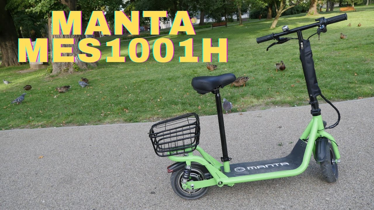 Manta MES1001H - test hulajnogi elektrycznej z siodełkiem (i koszykiem)