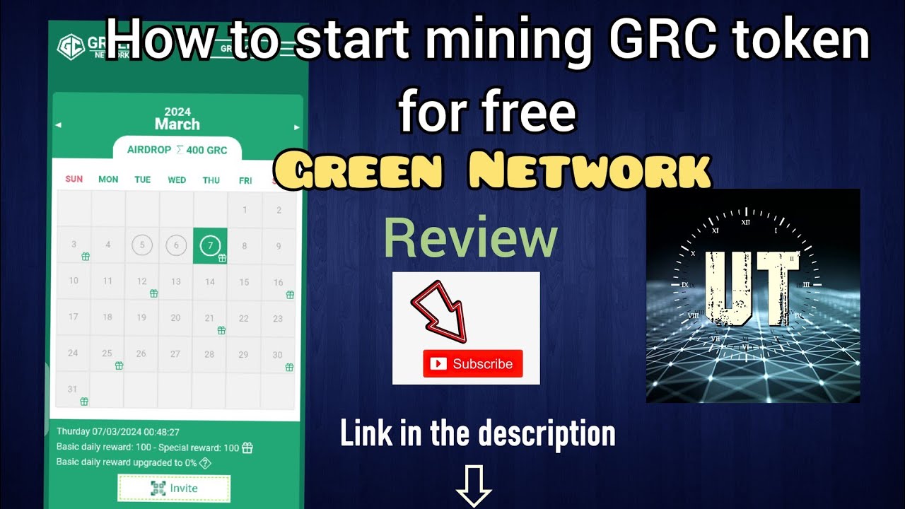Green Network Review | How to mine free GRC token on mobile phone.