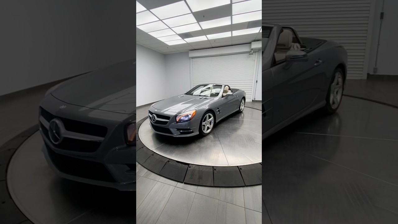 2013 SL550 Glass Roof Roadster in Palladium Silver 1-Owner
