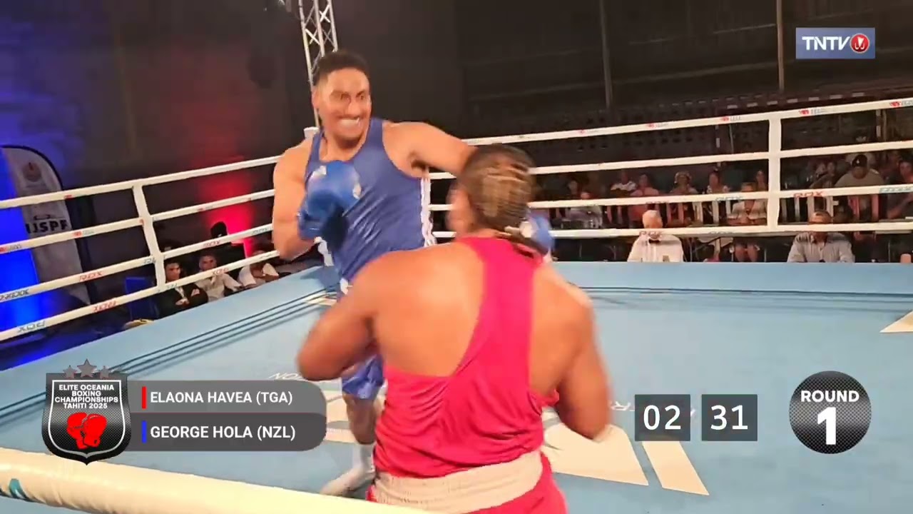 Elaona Ngalu Havea (TGA) vs George Hola (NZL) - Elite Oceania Boxing Championships 2025