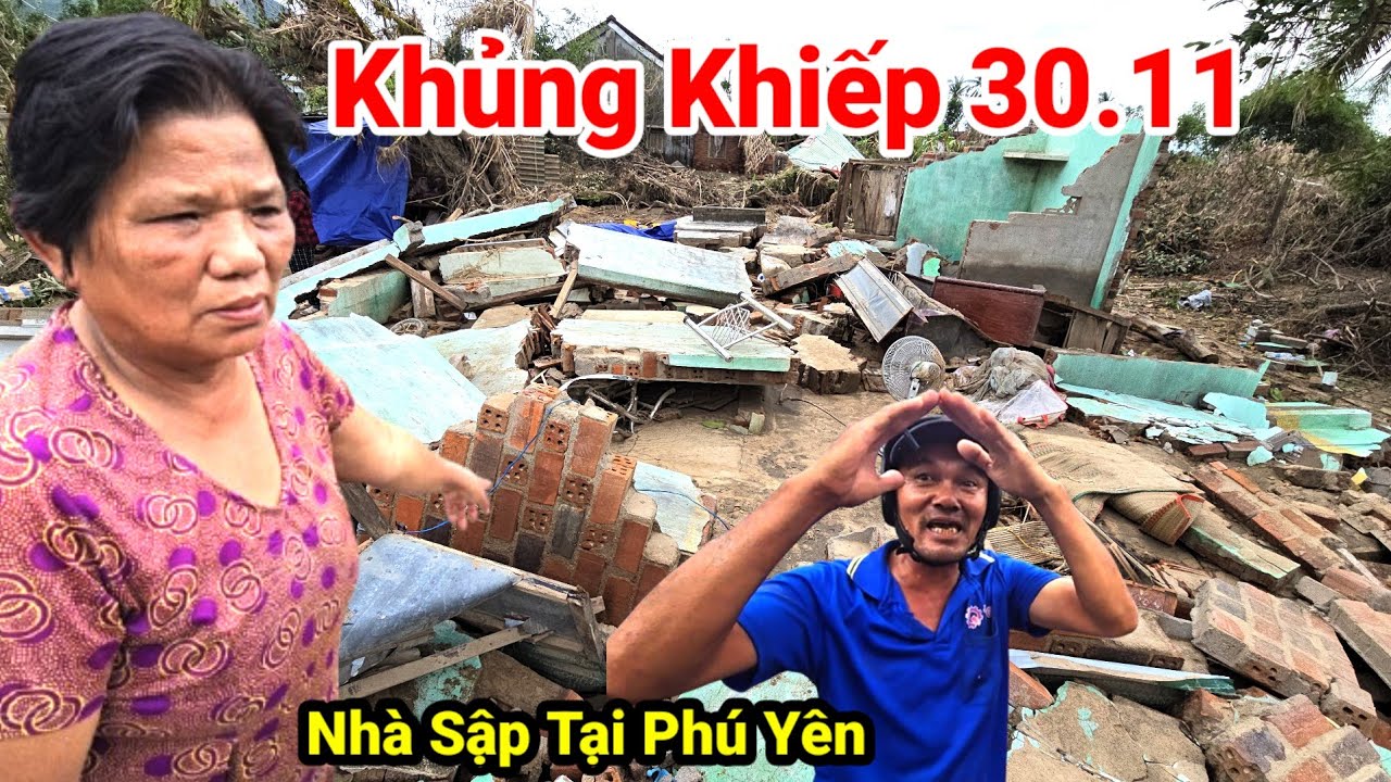 Lũ Càn Quét Ngôi Làng Sông Ba Hạ: Nhà Sập Hoàn Toàn – Phú Hòa, Phú Yên 30.11.2025 