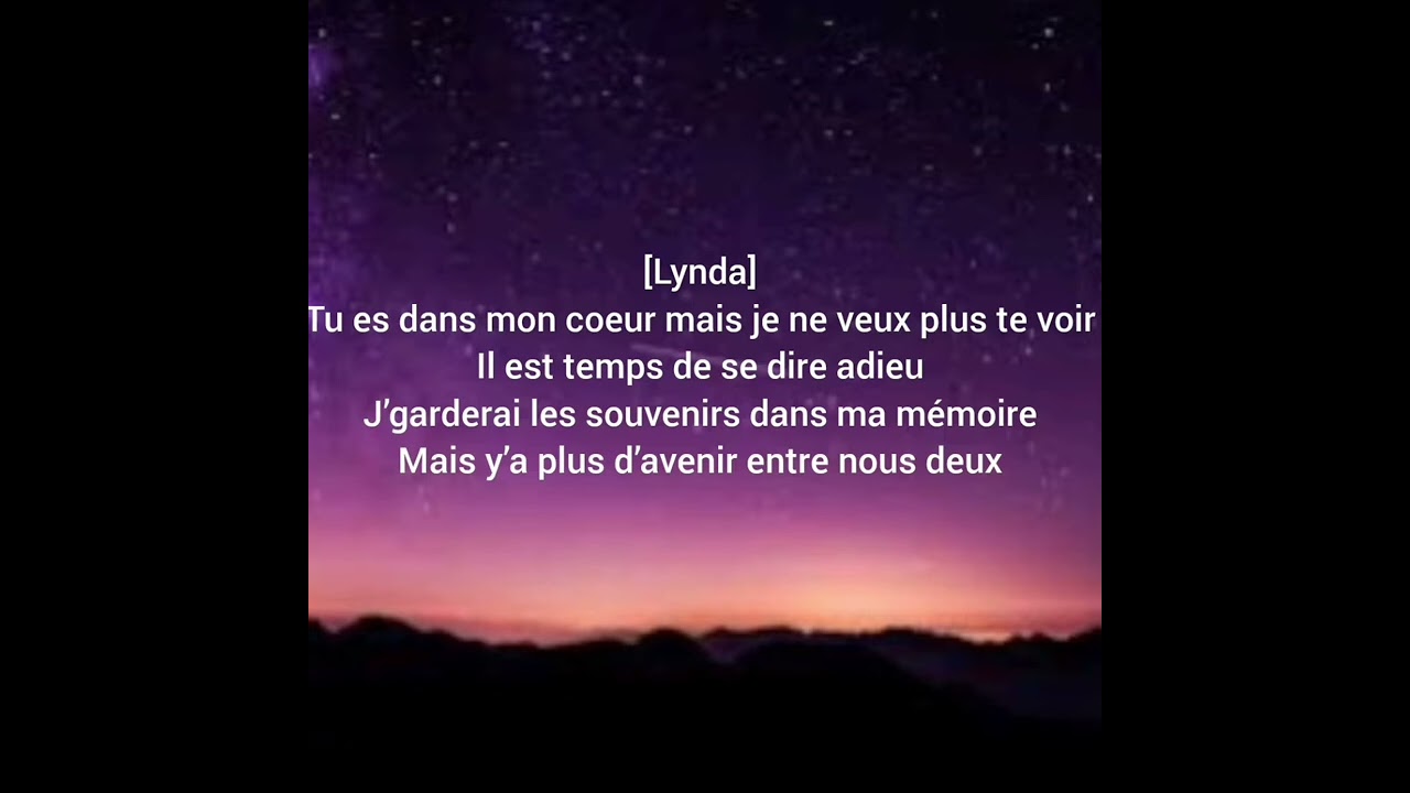 Adieu Lynda feat Dadju karaoké instrumental 