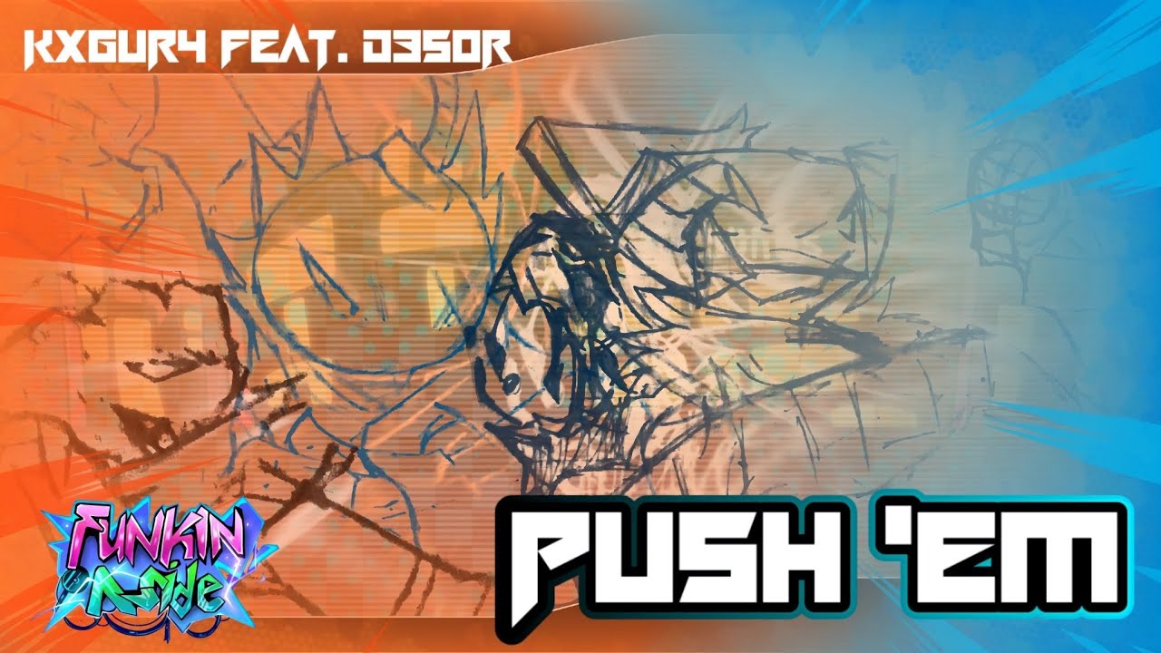 [FLASHING LIGHTS] Funkin Aside: //PUSH' EM// Original Song by KXGUR4 feat. d3s0r (+ Mod Download)